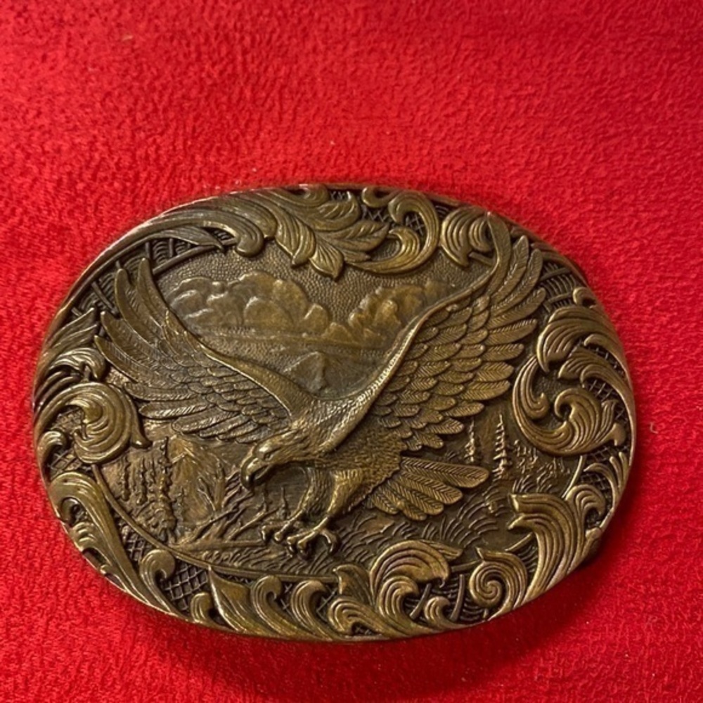 Vintage Montana silversmiths belt buckle